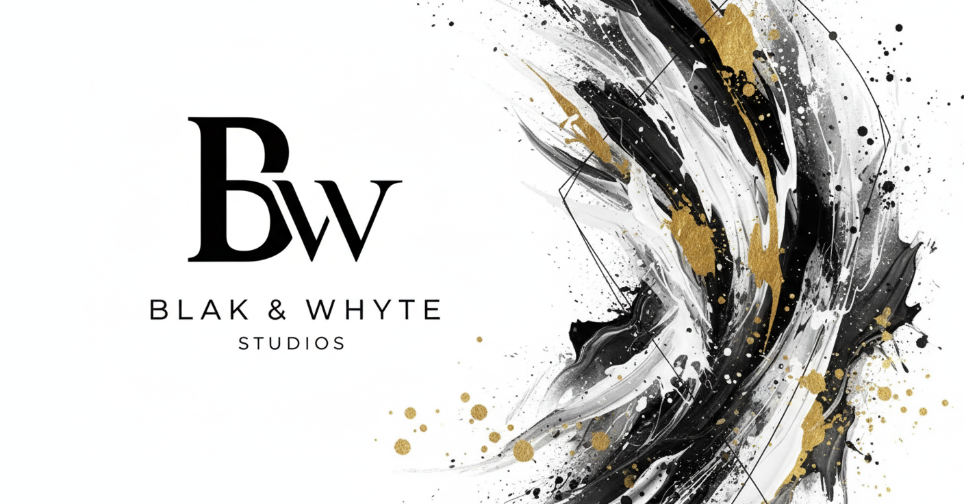 Blak Whyte Studios hero image - Desktop